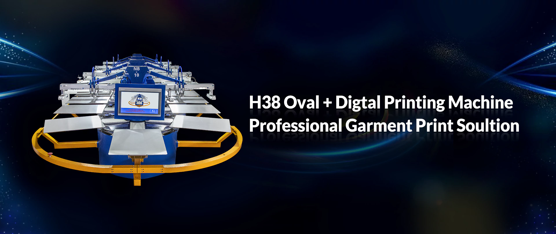H38 Oval + Digtal Printing Machine Professional Garment Print Soultion