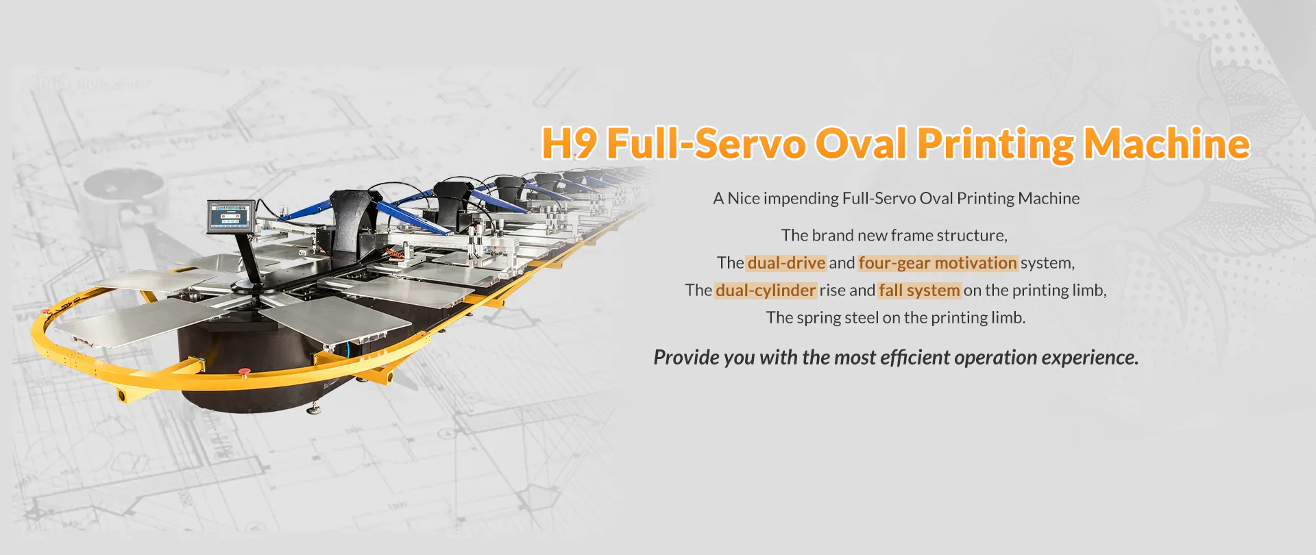 H9 Full-Servo Oval Printing Machine