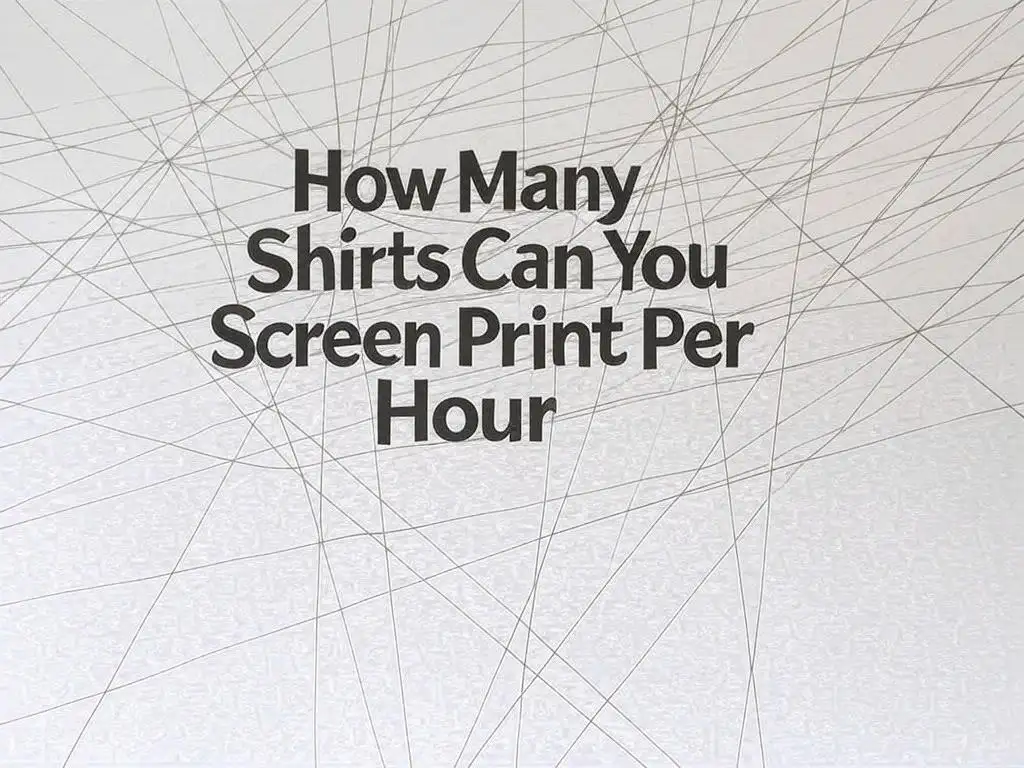 How Many Shirts Can You Screen Print Per Hour