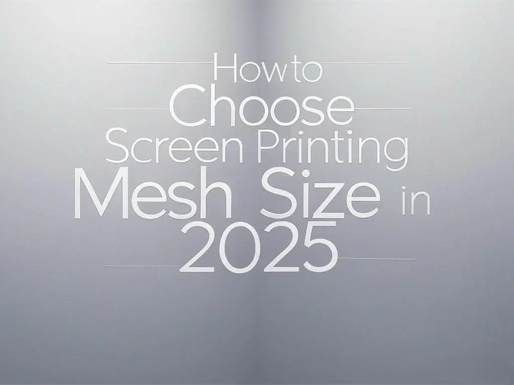 How to Choose Screen Printing Mesh Size in 2025