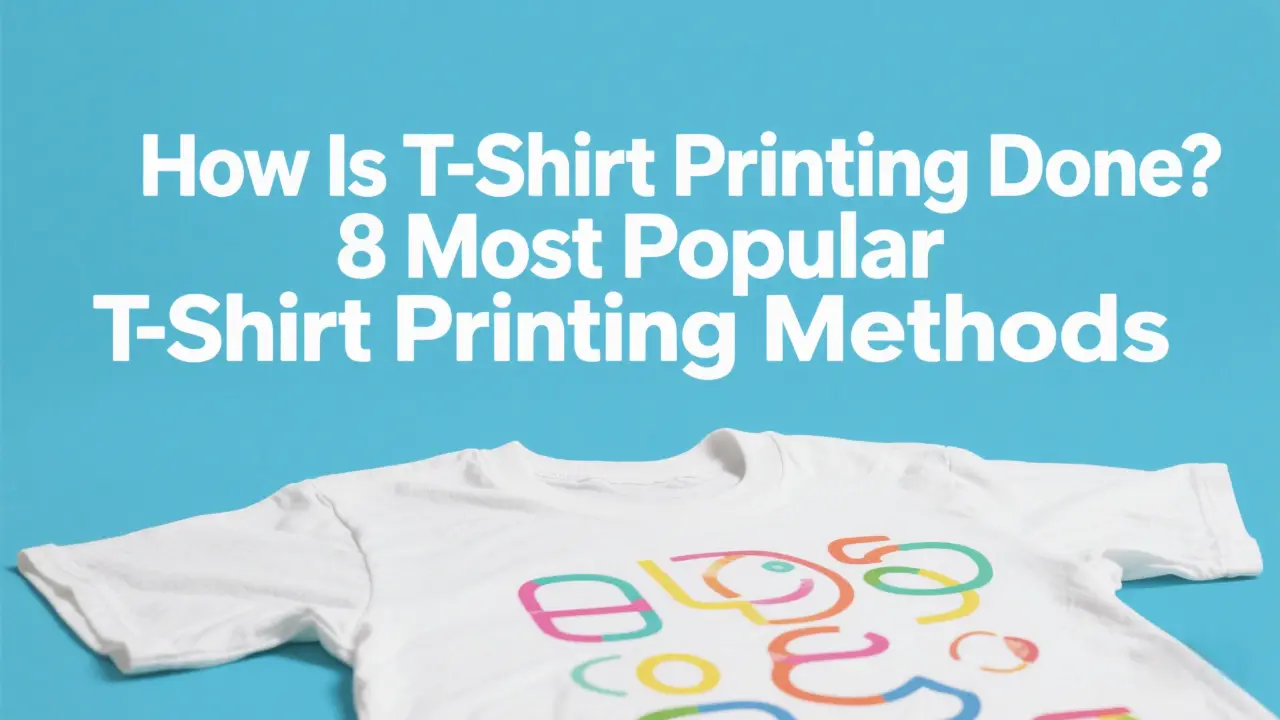 How Is T-Shirt Printing Done 8 Most Popular T-Shirt Printing Methods