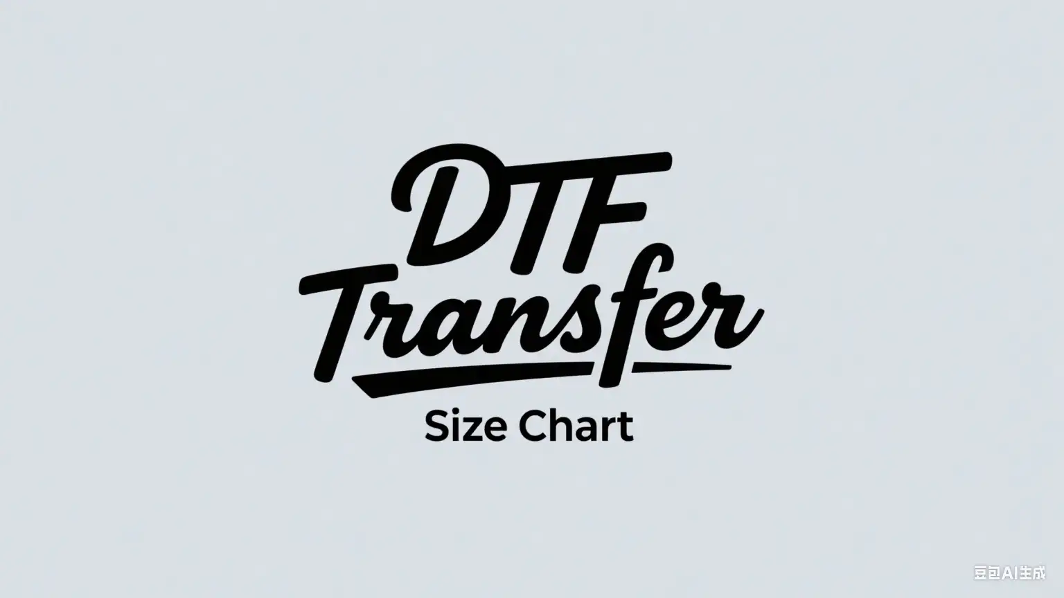 DTF Transfer Size Chart
