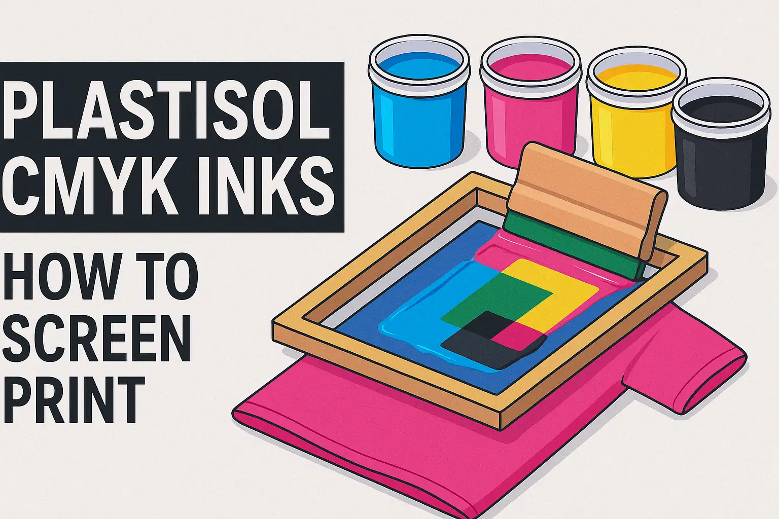 Plastisol CMYK Inks How to Screen Print