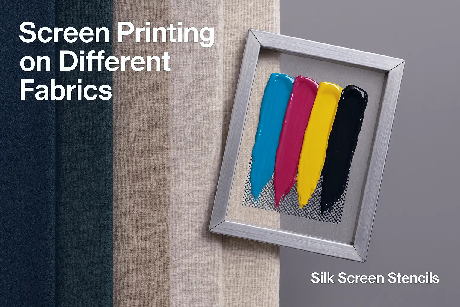 Screen Printing on Different Fabrics Silk Screen Stencils