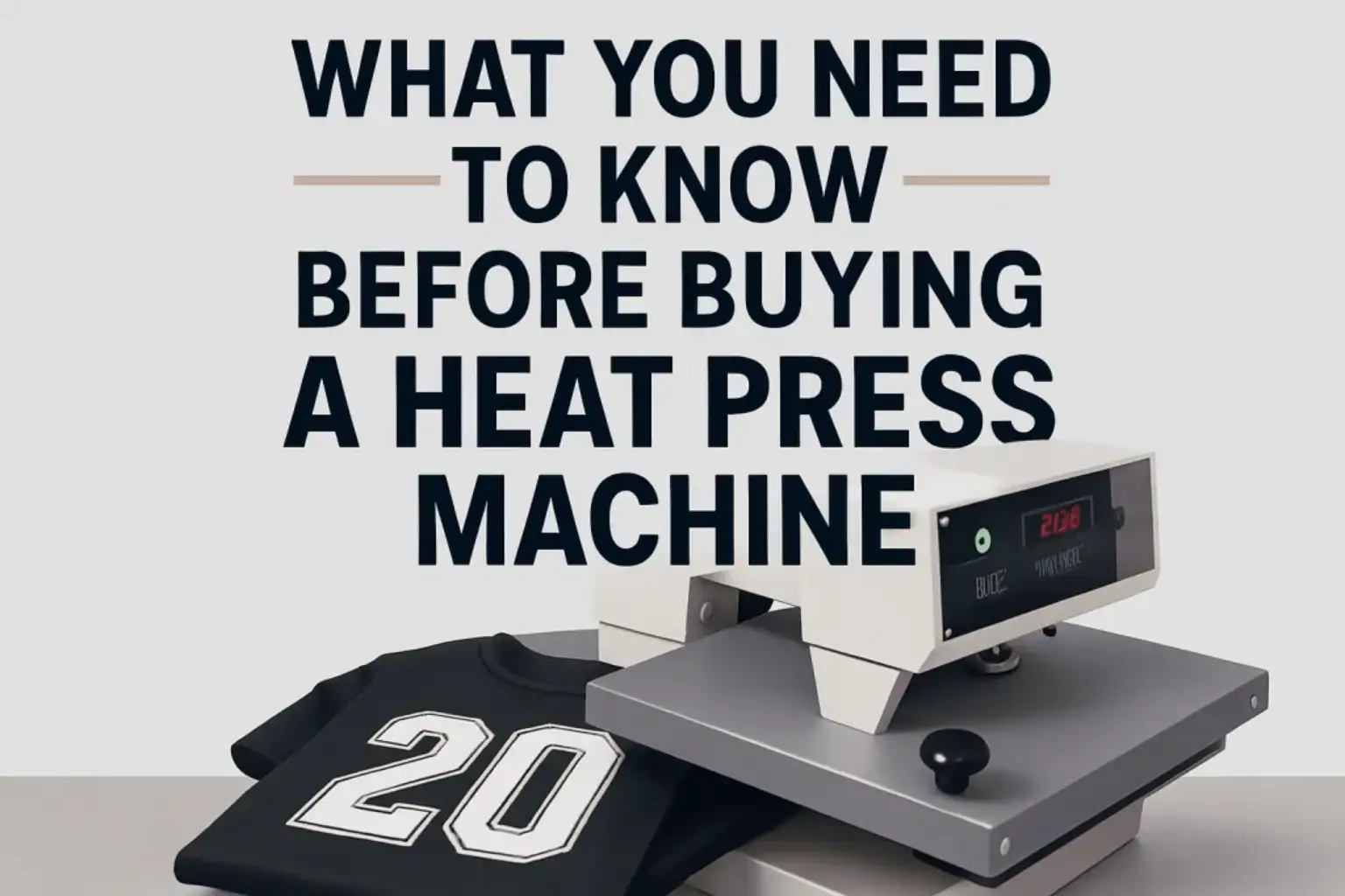 What You Need to Know Before Buying a Heat Press Machine