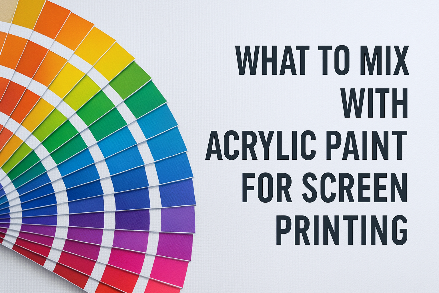 What to Mix with Acrylic Paint for Screen Printing