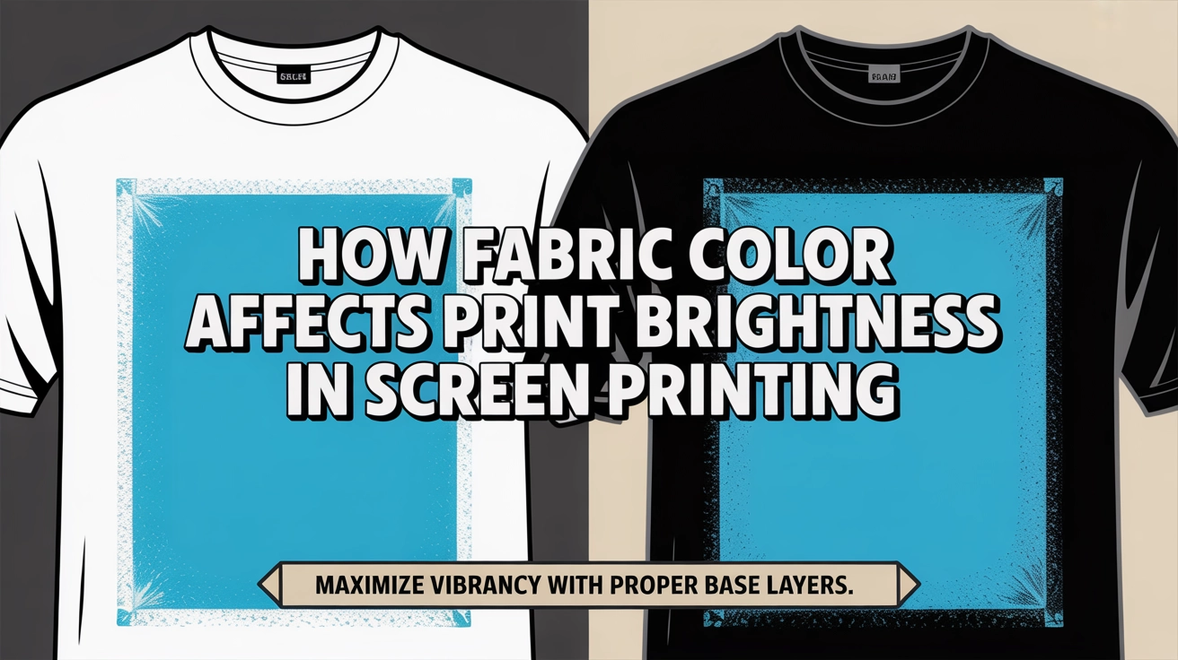 How Fabric Color Affects Print Brightness in Screen Printing